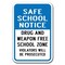Signmission Safety Sign, 12 in Height, Aluminum, School Safety - Safe Sc A-1218 School Safety - Safe Sc - alternate 1